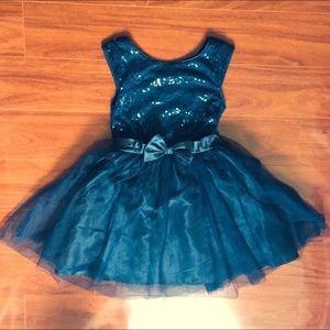 Zunie Girls' Blue Dress with Sequins